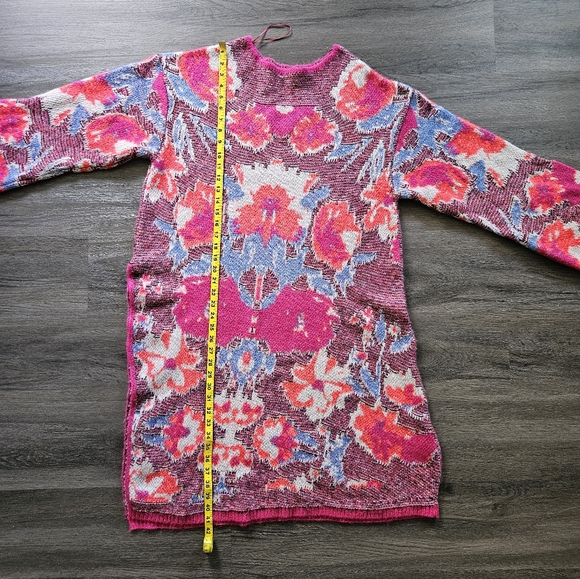 Zara Pink Jacquard Knit Tunic Sweater Dress NWT Size Small - Picture 16 of 16